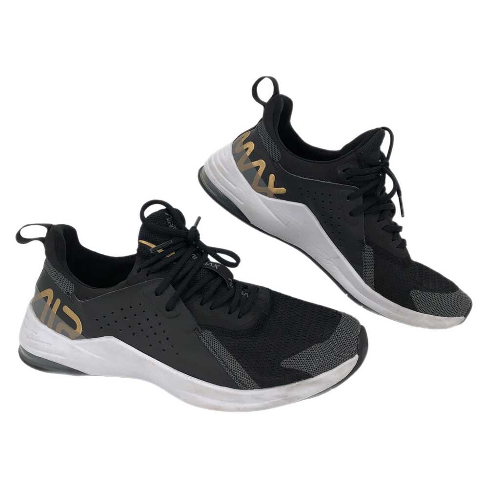 Nike Black Gray Athletic Shoes Round Toe Lace-Up | Womens 9
